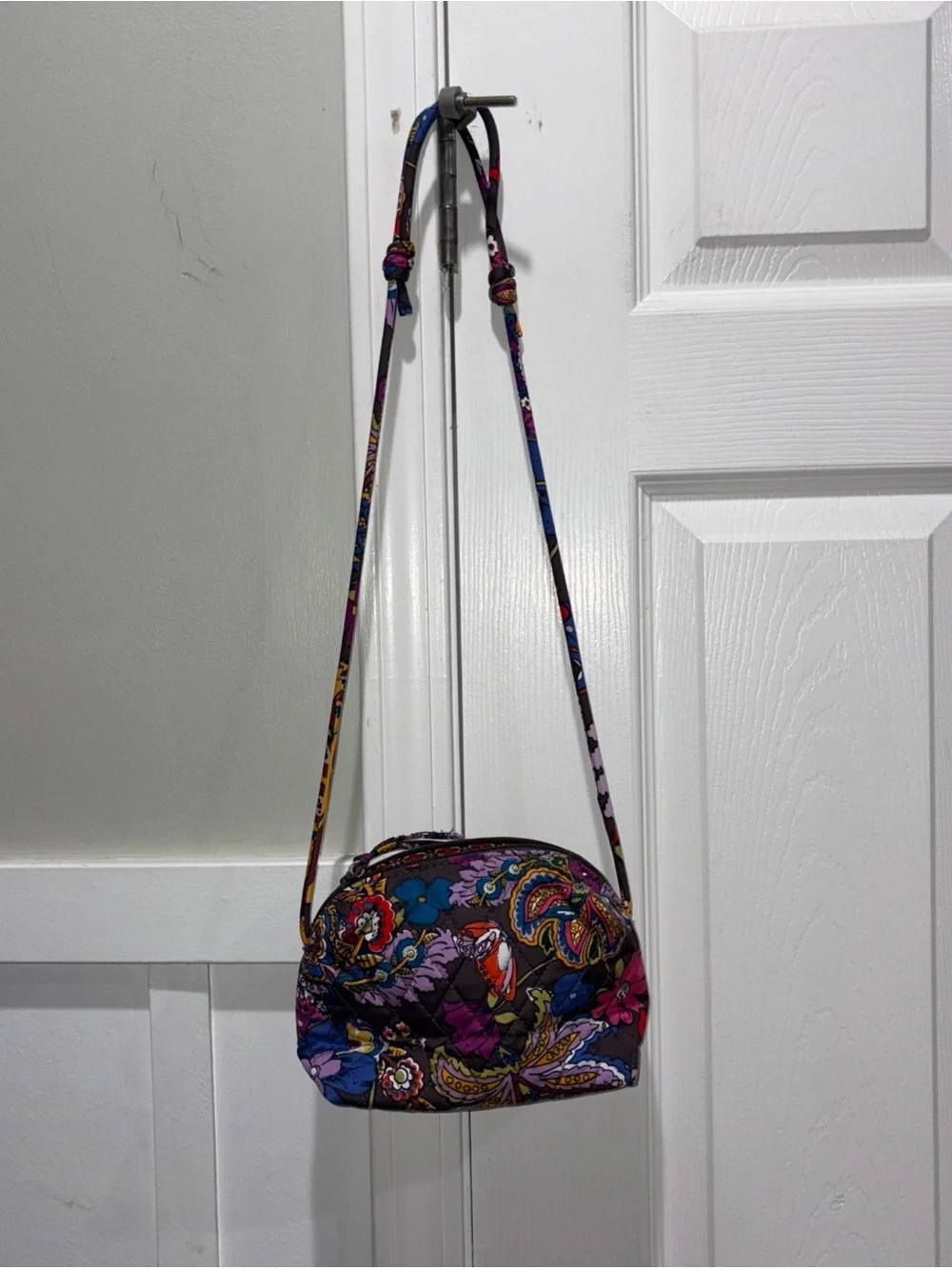 Vera Bradley Blake Colorful Bouquet Paisley Crossbody Bag